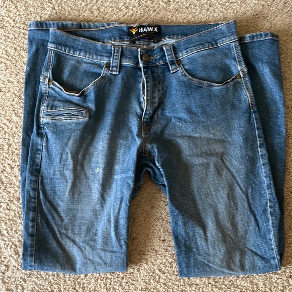 Hawx Work Wear denim jeans 

Used condition with lots of wear left-see pics